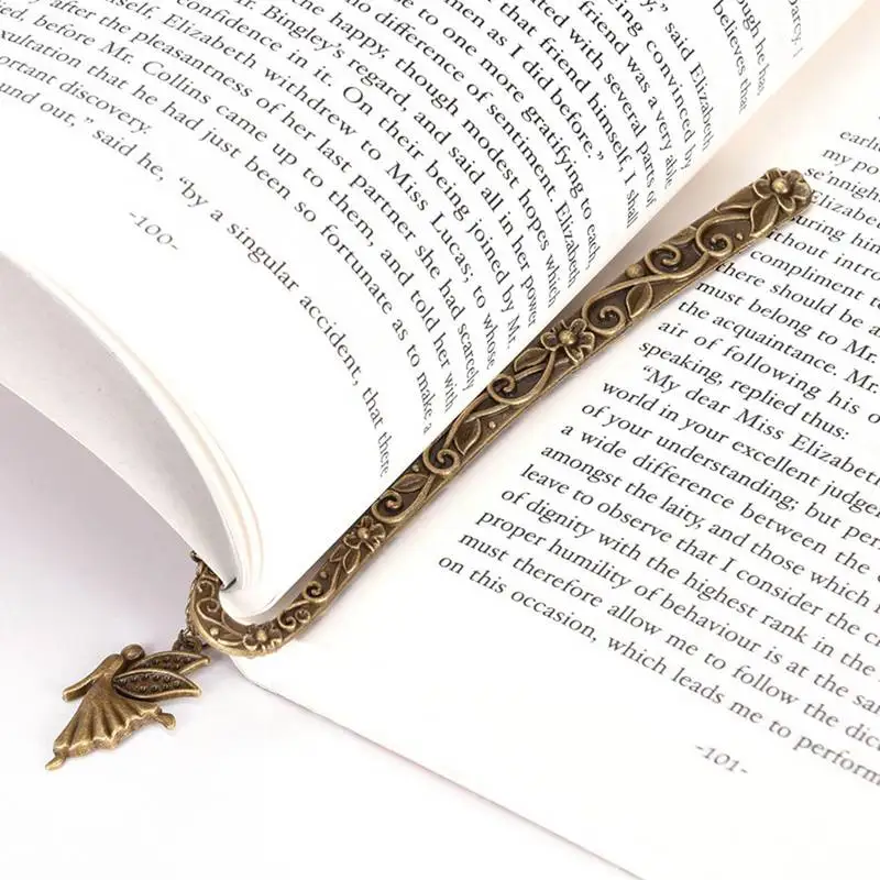2018 Новая мода ретро сплав закладки Фея шаблон кулон канцелярские книги