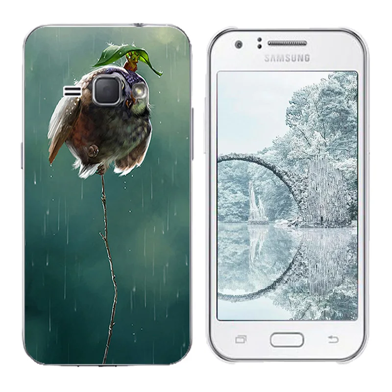 Чехол для Samsung J1 2016 мягкий чехол из ТПУ Fundas J120F SM-j120f/ds силиконовые чехлы с принтом