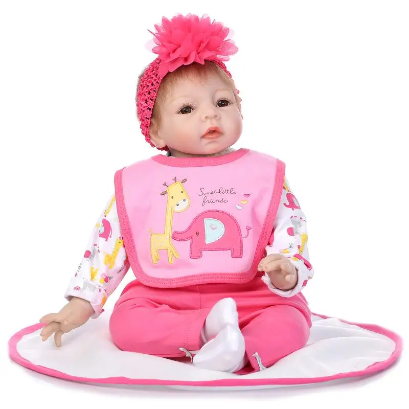 

Кукла reborn 55 см, мягкая, настоящая, силиконовая, виниловая, кукла для девочки, лучшие игрушки, подарок для детей