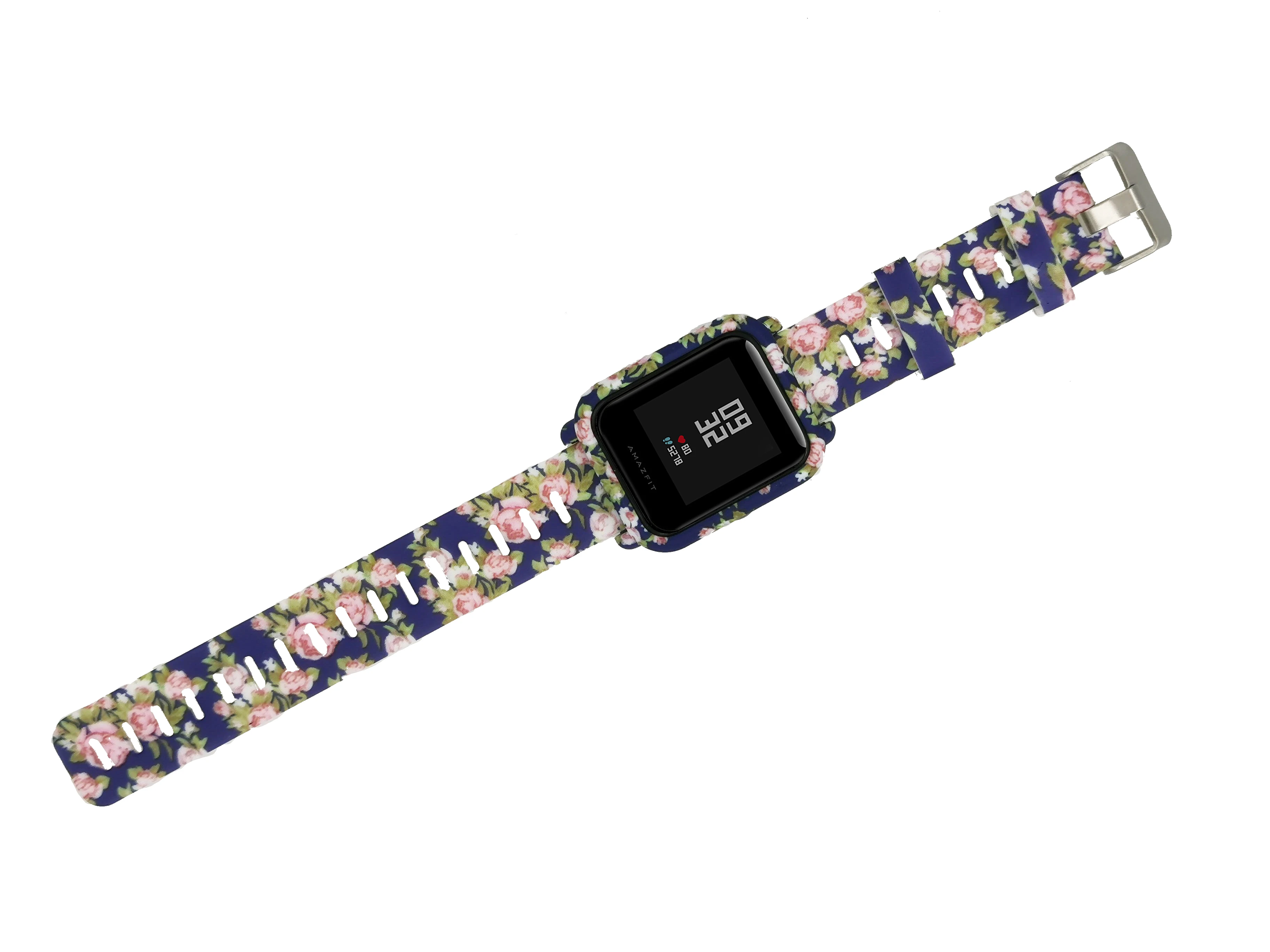 Для Amazfit ремешок Bip 20 мм ремешок для часов Камуфляжный силиконовый браслет для Xiaomi Huami Amazfit Bip Bit молодежный чехол Крышка Аксессуары