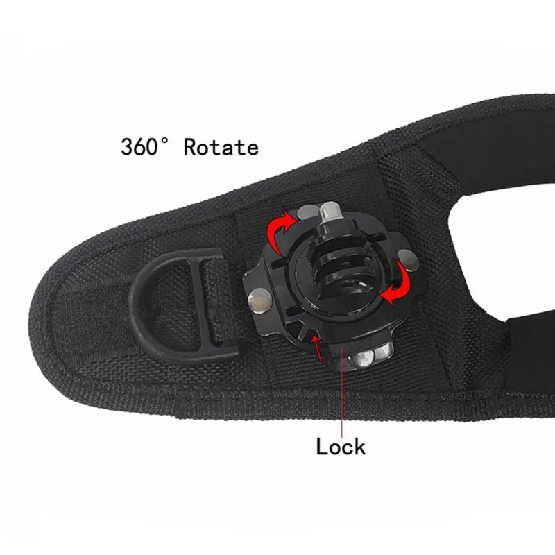 360 градусов перчатки наручный ремешок ремень крепление для GoPro Hero 8/7/6/5 SJCAM YI 4k H9 SONY
