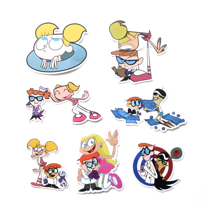 39 шт. Dexter's Lab Забавный мультфильм DIY Скрапбукинг альбом багаж ноутбук мотоцикл трафарет Водонепроницаемая наклейка E0049