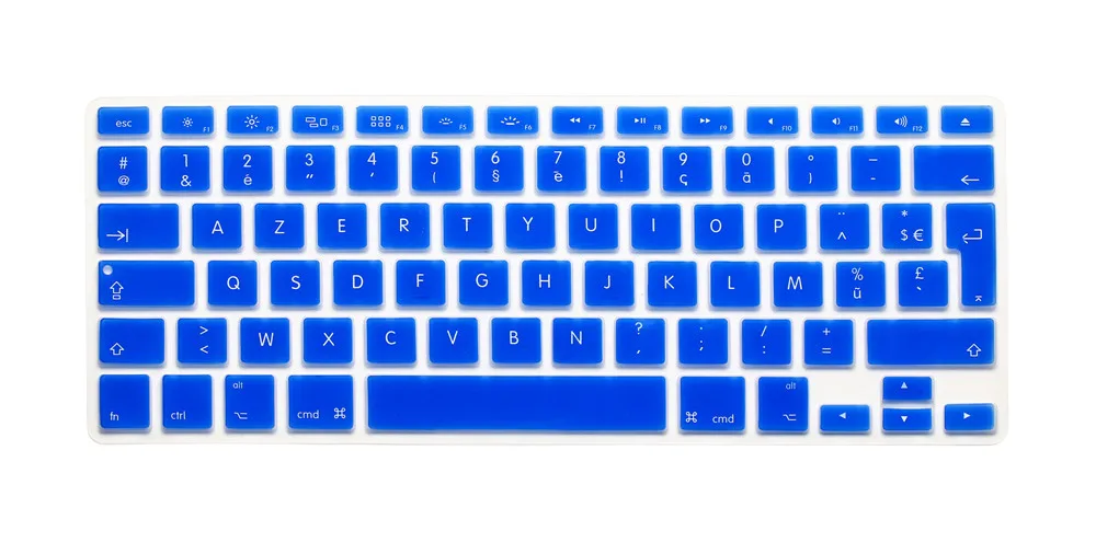 Чехол для клавиатуры AZERTY с французским британским/европейским силиконовым