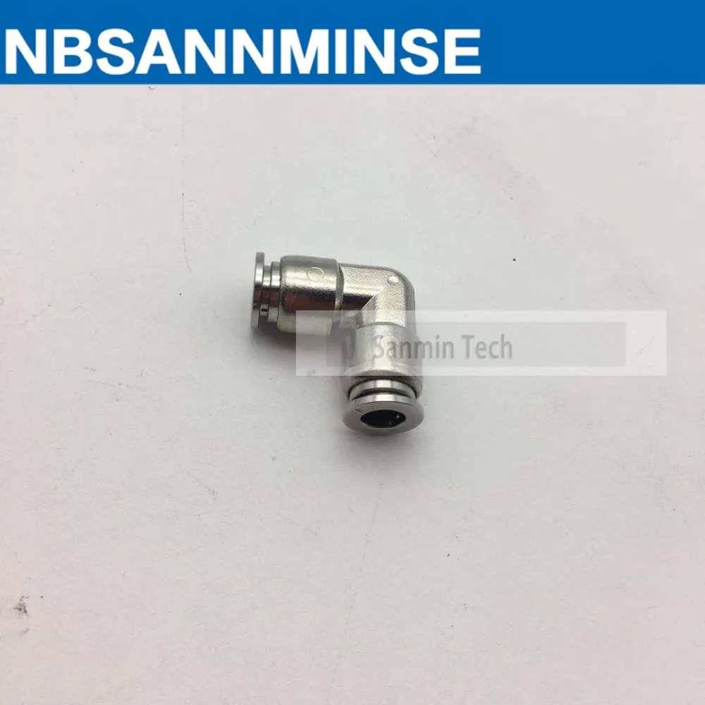 NBSANMINSE 5 шт./лот SSPUL 04 06 08 10 12 нержавеющая сталь 316L коленчатый фитинг нажимной для