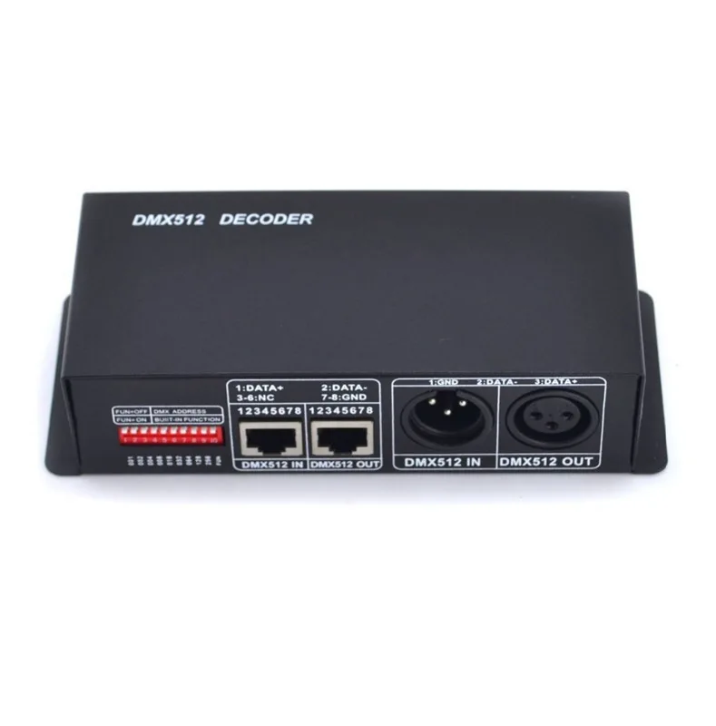 Вход 5 В 12 24 постоянного тока 4-канальный контроллер 4A/CH DMX512 светодиодный декодер