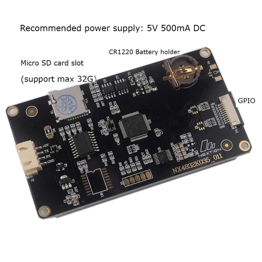 Nextion Расширенный 3 5 2 8 4 дюймовый сенсорный ЖК дисплей UART HMI модуль экрана + черный