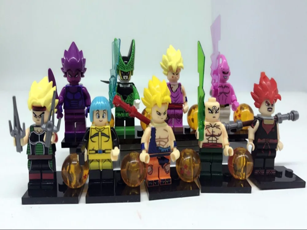 Kf6030 здания Конструкторы Dragon Ball Z цифры Гоку Вегета идеальный cell Majin Гохан bulma bardock