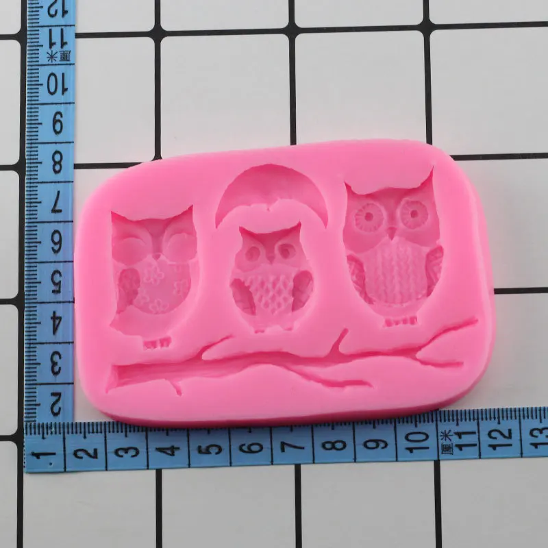 Mujang Сова силиконовая форма «сделай сам» выпечка печенье Конфеты Шоколад Gumpaste форма для полимерной глины для кексов, помадки торт Deorating инструменты