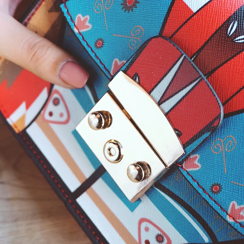 2019 новые мини Лоскутные сумки через плечо Модные хитовые цветные Клатчи из