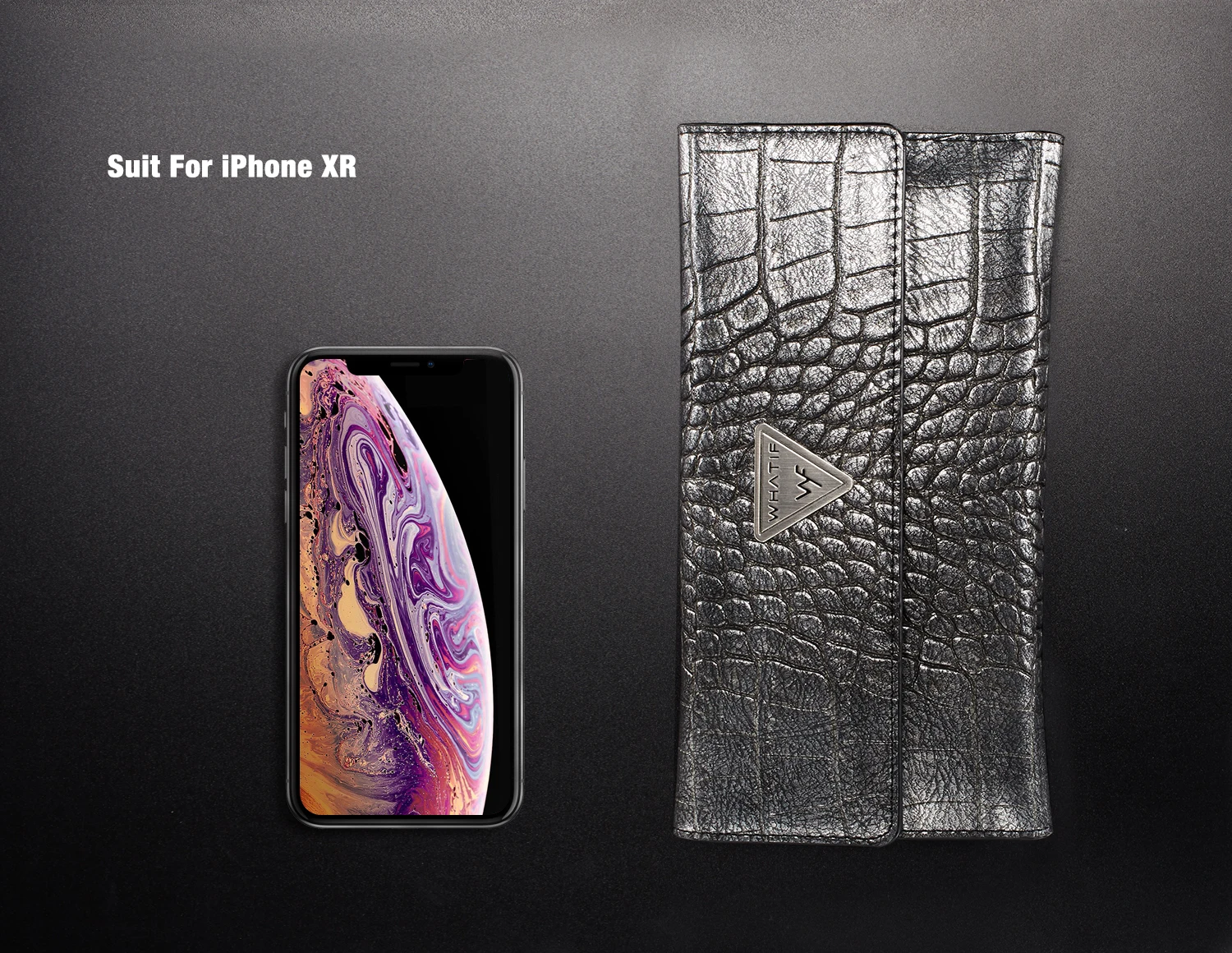 WHATIF 6,5 дюймов Универсальный чехол для телефона, сумка, чехол для SAMSUNG Note 10 9 Iphone XS Max 8 Plus, кошелек из крокодиловой кожи со слотом для карт