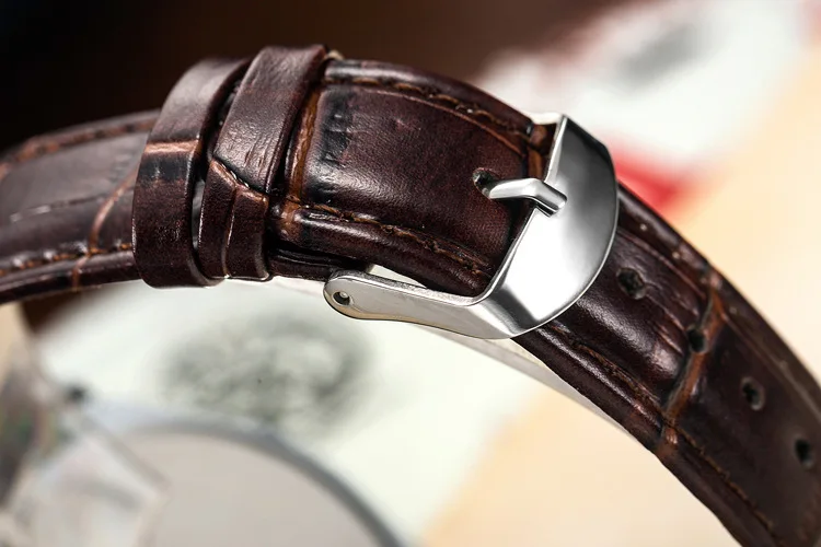 Relogio Masculino KINGNUOS Брендовые мужские часы из нержавеющей стали водонепроницаемые кварцевые часы деловые кожаные Наручные часы с календарем