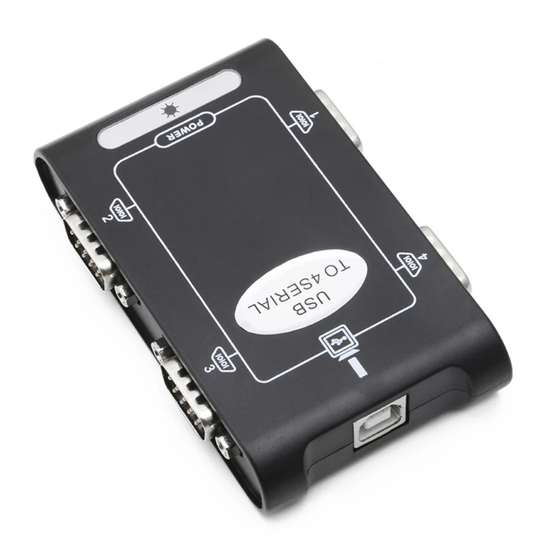 Разъемы контроллера USB 2 0 на 4 порта RS232 серия DB9 COM адаптер концентратора коврик