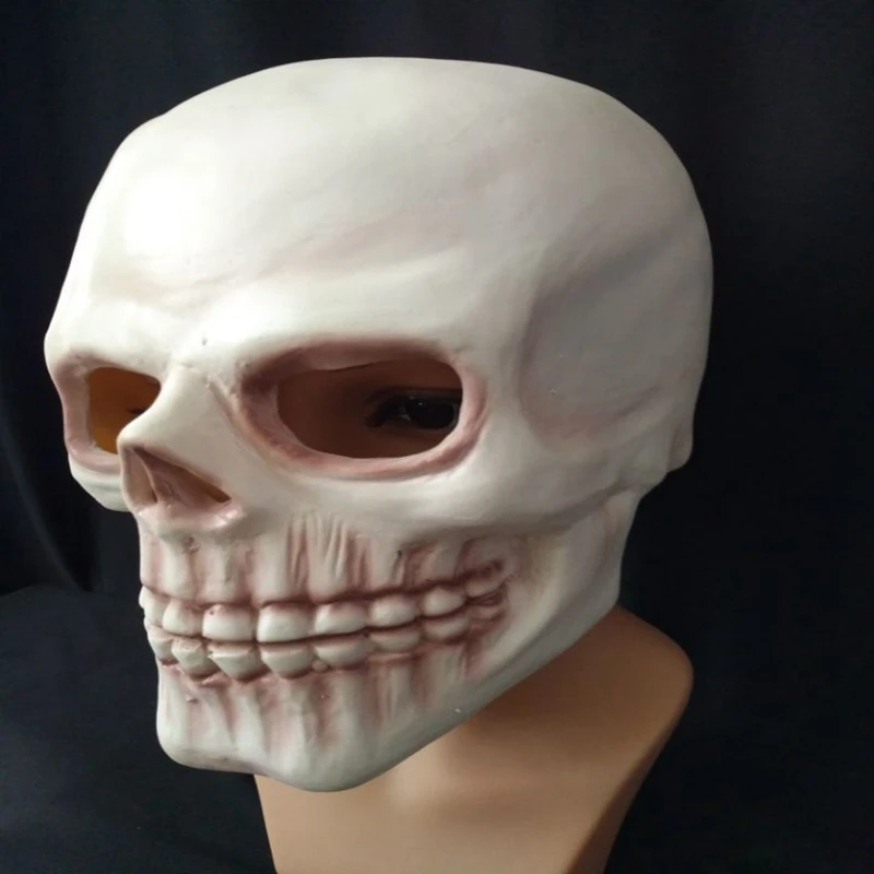 Хэллоуин страшная Рабочая маска на все лицо страшные скелеты резиновые маски