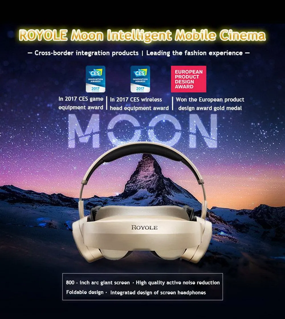 Royole Moon все в одном 2 ГБ/32 Гб 3D VR гарнитура HIFI наушники с эффектом погружения Очки виртуальной реальности 3D виртуальный мобильный кинотеатр