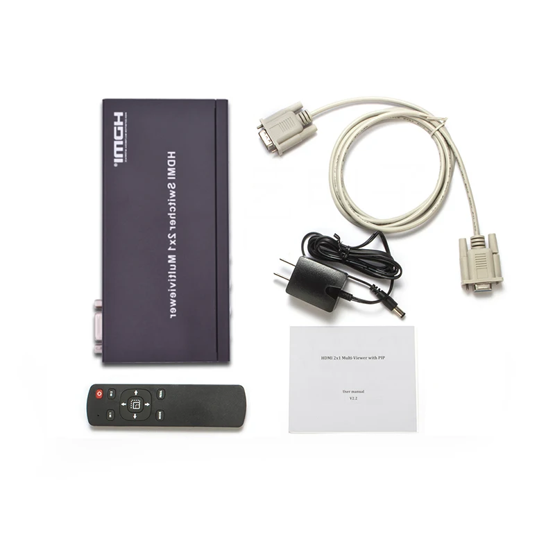 HDMI 2x1 мульти-просмотр с 2 портами PIP Hdmi переключатель плавно не черный экран RS232 IR