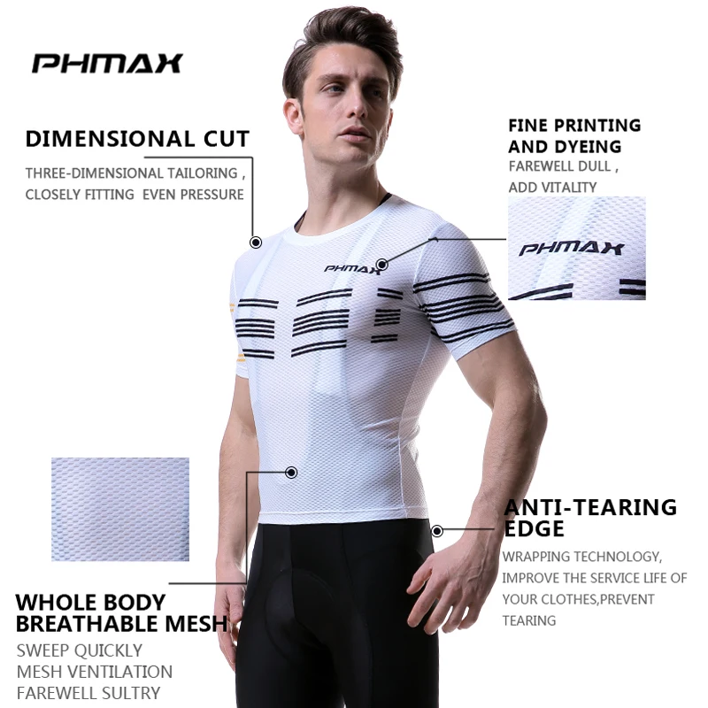 PHMAX дышащее нижнее белье для велоспорта базовая одежда Майки горного велосипеда