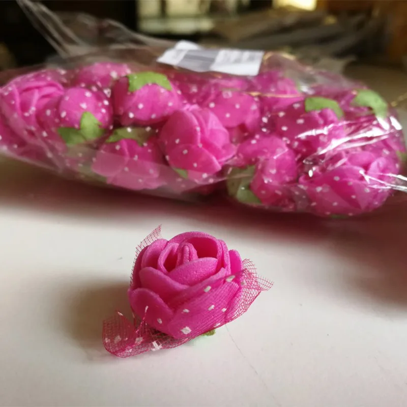 50/100 шт 2 см мини ПЭ пена цветок поддельные искусственные розы для DIY ручной работы Свадебная вечеринка Декор Скрапбукинг ремесла Подарочная коробка 8Z