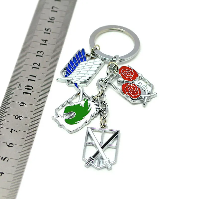 Брелок для ключей с героями аниме атака на Титанов | Украшения и аксессуары