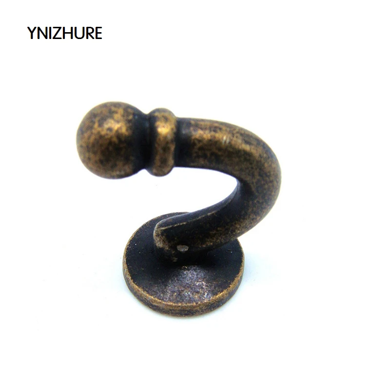 

10 шт. 37*24 мм антикварные аппаратные крючки декоративные аксессуары для упаковки крючок для шкафа из цинкового сплава