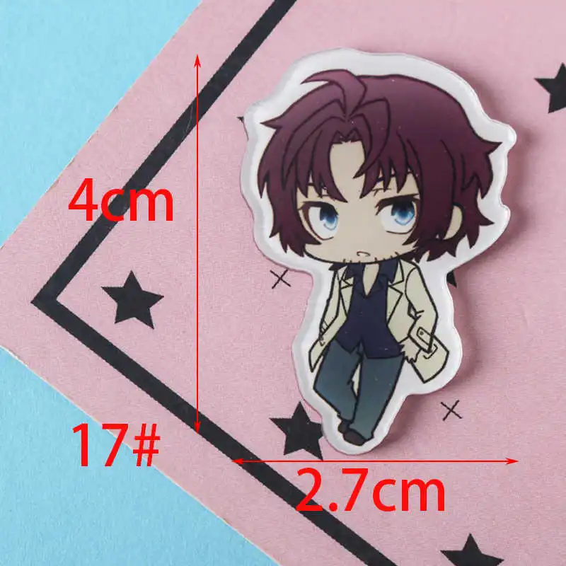 No17 free shipping 1 PCS bungou stray dogs cartoon mix for Clothing Acrylic Badges Kawaii Icons on The Backpack Pin Brooch Badge Z68 - Цвет: No17