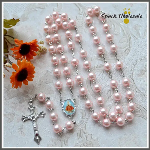 12 шт./лот Кристальный Розарий жемчужное ожерелье с розарием католическое святое