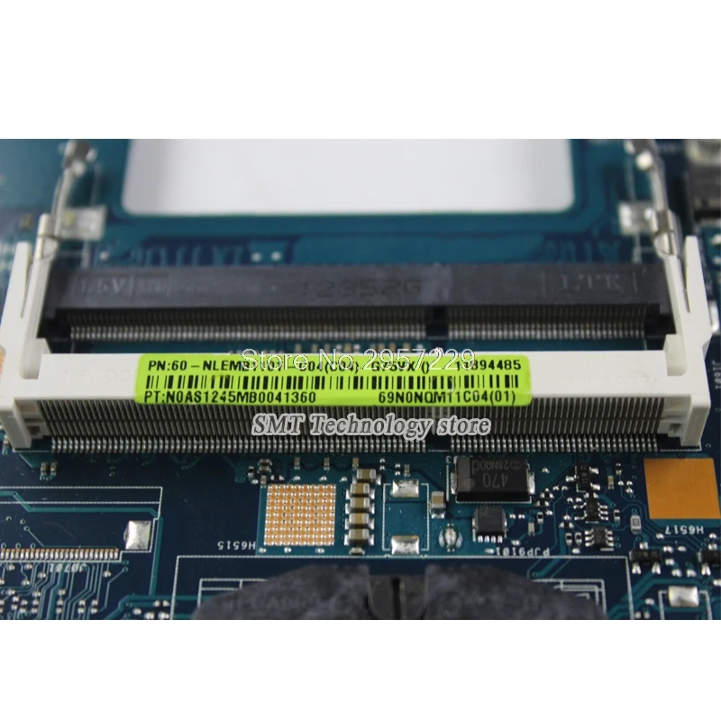 G75VX материнская плата REV: 2 0 2D для For Asus G75V G75VW ноутбука Тест 100% ok|motherboard for asus|asus
