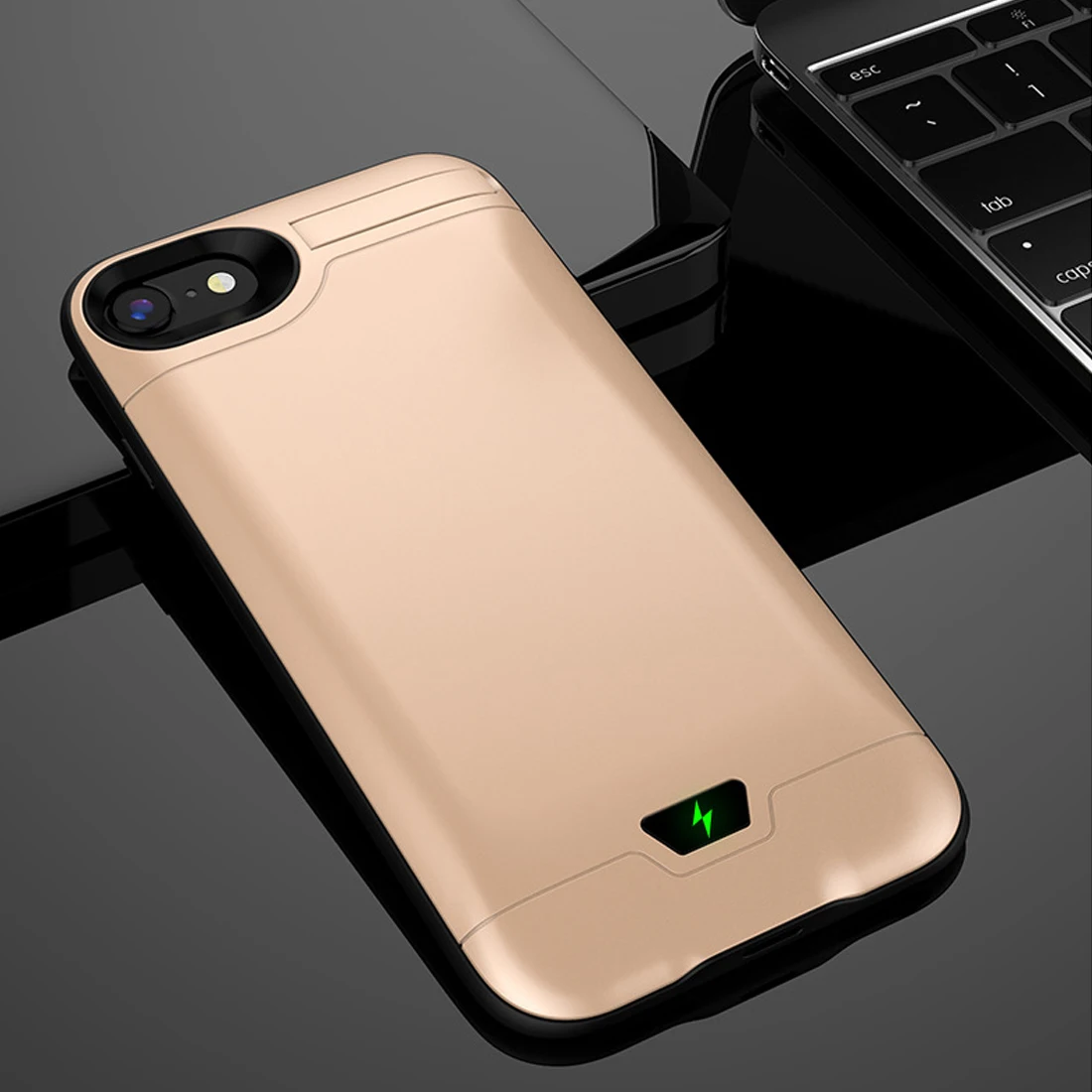 4.7inch(5200mAh) Для iphone 7 8 Зарядная база 8200 мАч портативное зарядное устройство Внешний внешний аккумулятор чехол для iphone 8 Plus запасная батарея - Цвет: 4.7inch(5200mAh)