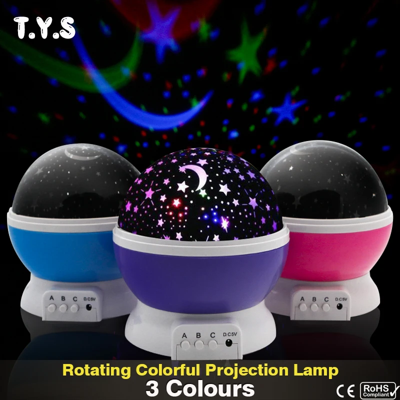 Новинка Звездный проектор Звездное небо Настольный светодиодный ночник батарея