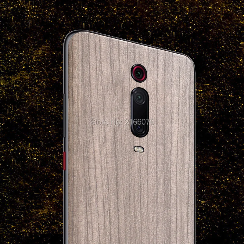 For Xiaomi Redmi K20 Mi 9T Pro K20Pro Back Cover 3D Imitation Wood Grain Protection Skin Decal Protect Sticker Film (Not a Case |