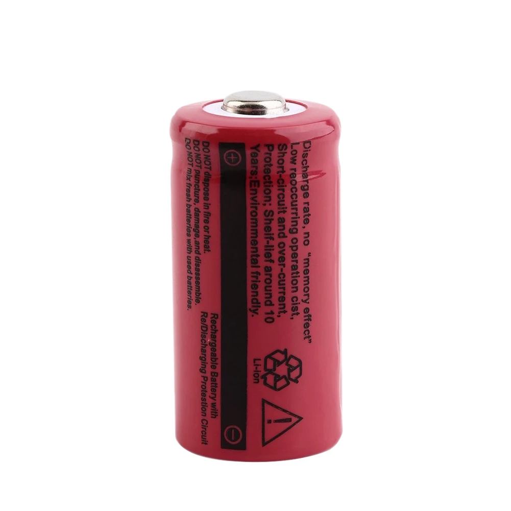 1/2/4/6/8 шт. 3,7 v 16340 CR123A 5018LC 2500 мА/ч, литий-ионный Перезаряжаемые батареи для светодиодный фонарик налобный фонарь игрушка мини-вентилятор