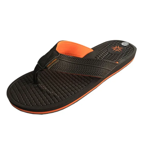 Dark Brown URBANFIND/летние мужские тапочки; Вьетнамки; размеры 41-46; мужские домашние тапочки в клетку; повседневная обувь - Цвет: Dark Brown