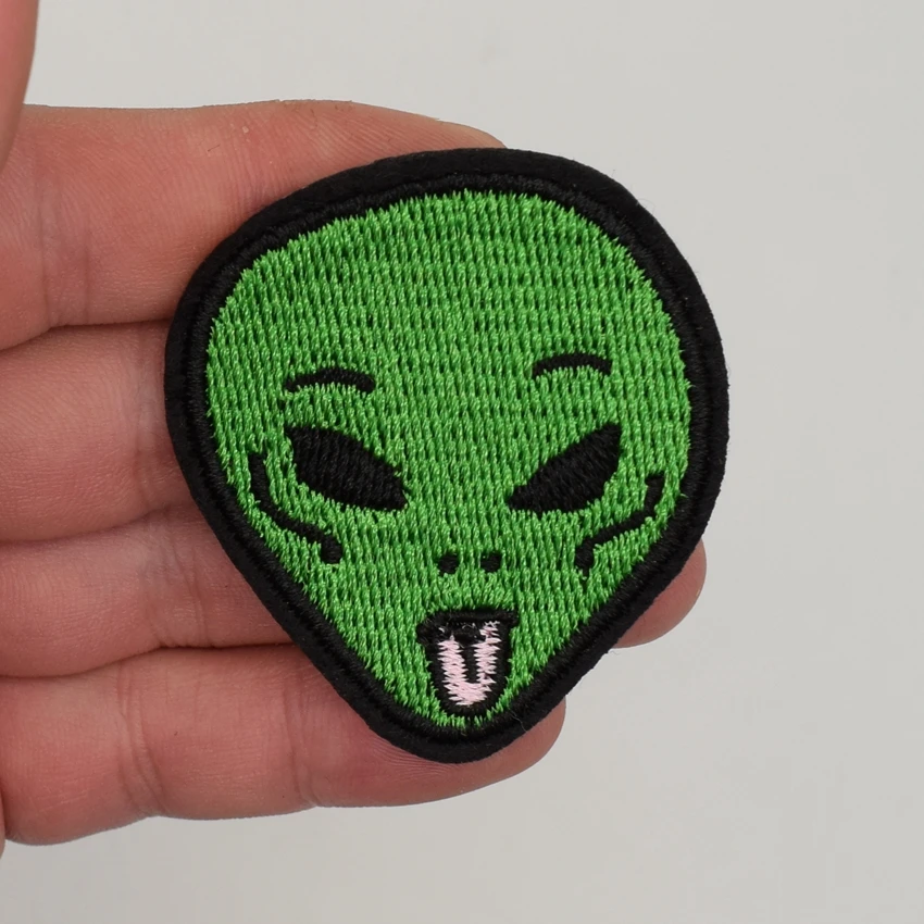 2Pcs Alien Kid Baby Jacket T-shirt Patch Sew Iron on Embroidered Sign Badge Costum Gift Craft Kids Clothing Hat Bag Decor | Дом и сад