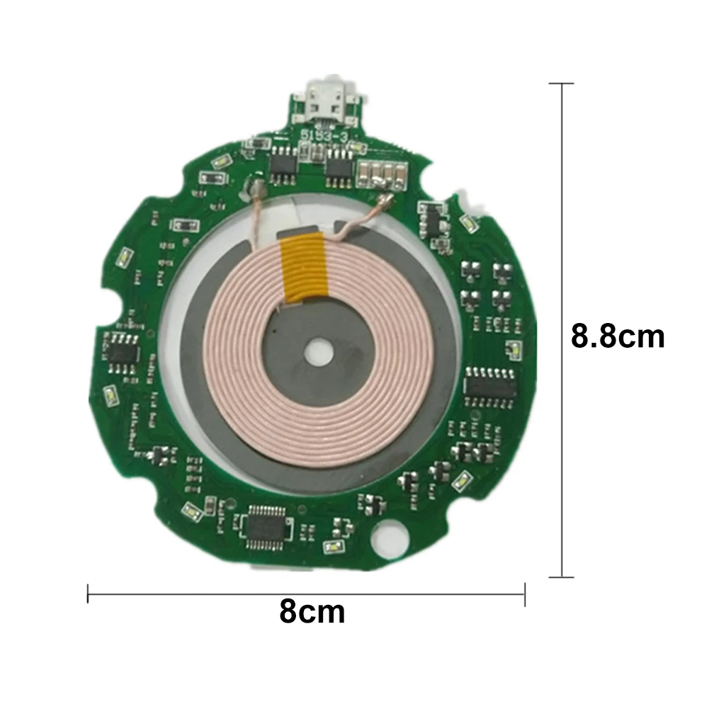 10W Charging DIY Over-temperature Wireless Charger Module Circuit Board+Coil Mobile Phone Ultra-thin Fast PCBA Qi Standard | Мобильные