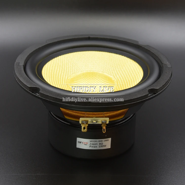 HI FI DIY LIVE динамик Hi Fi 6 дюймов 5 дюйма низкочастотный средней частоты 4 8 Ом 100 Вт