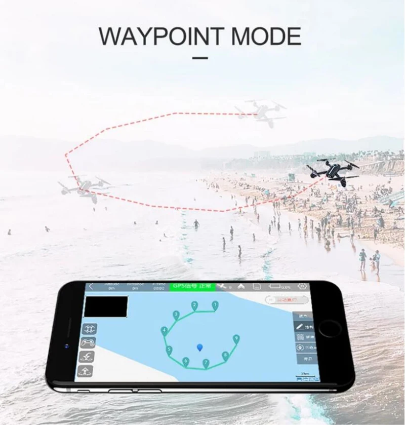 Обновленная HD камера Wifi FPV GPS позиционирование Радиоуправляемый Дрон 2 4G