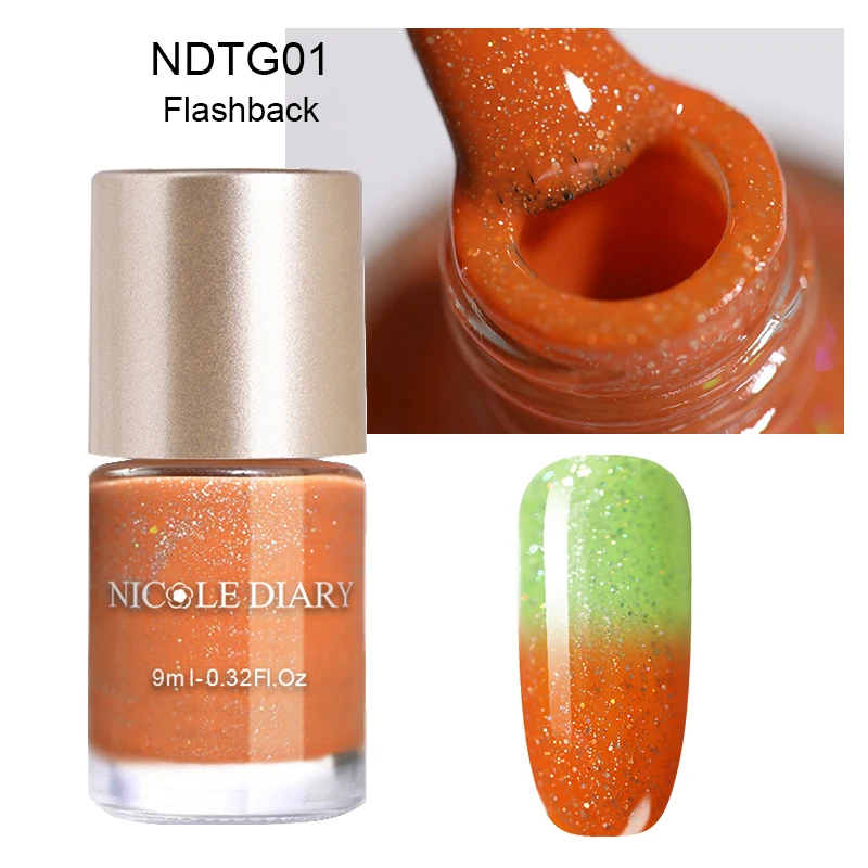 NDTG01 NICOLE DIARY лак для ногтей хамелеон голографический переливающийся флаконы блестки лак для ногтей лак маникюр дизайн ногтей - Цвет: NDTG01