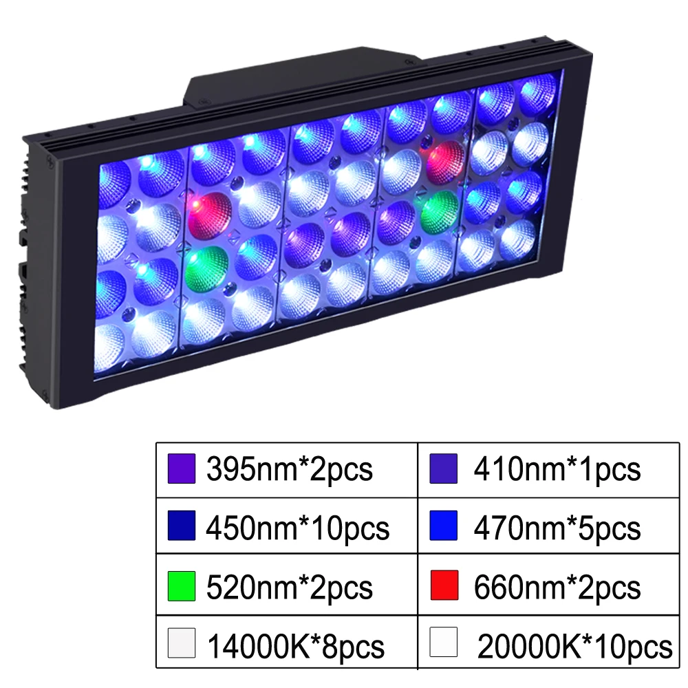 DSunY светодиодный светильник для подводный аквариума pecera 24 &quotreef tank Dimmable Полный
