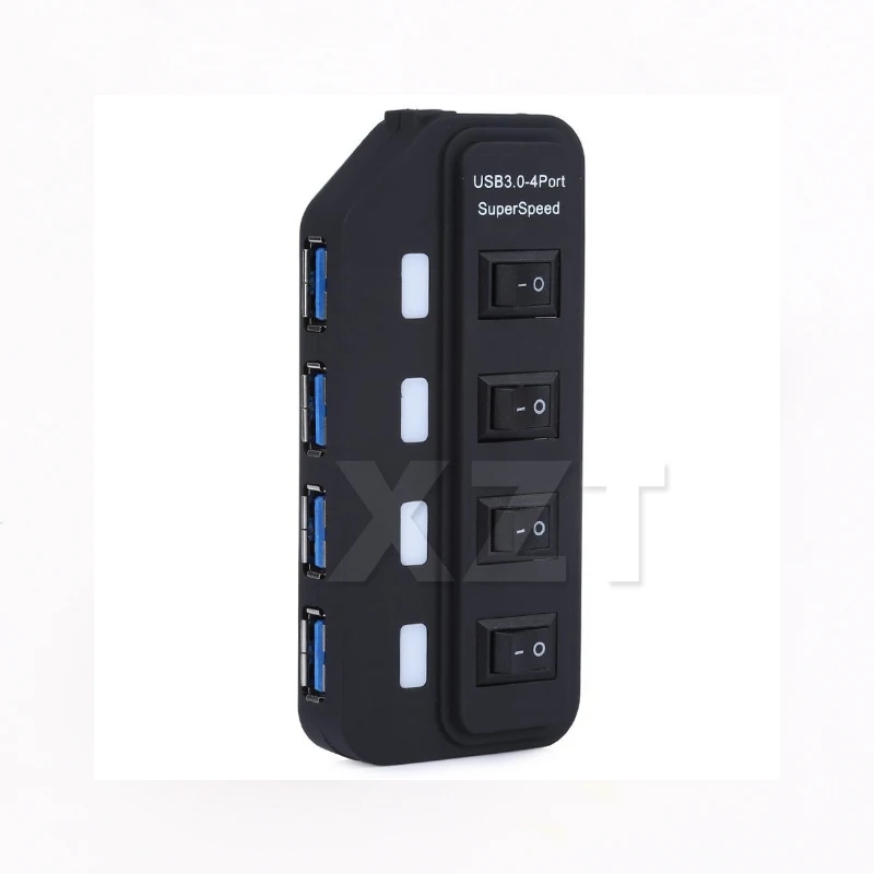 2019 новейший концентратор USB 3 0 4 порта с переключателем разветвитель несколькими