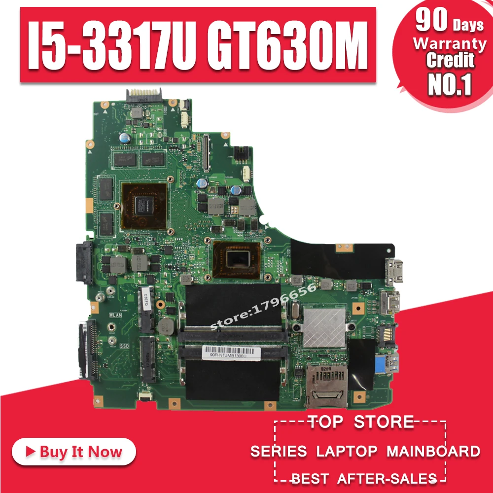 K46CM материнская плата для ноутбука i5 3317U GT630M For Asus A46CB K46CB K46C тестовая Материнская