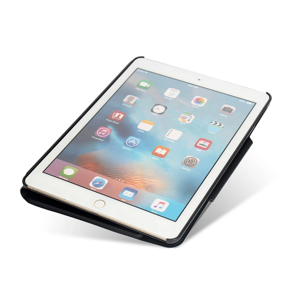 Планшет клавиатура для iPad Pro 9 7 Air1/2 ультра алюминиевая Bluetooth с кожаным чехлом