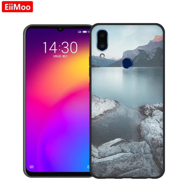 Чехол EiiMoo для телефона Meizu Note 9 чехол с модным принтом мягкий черный силиконовый