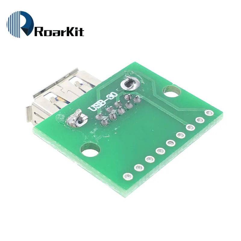 10PCS/LOT USB 3.0 Female Head Seat DIP Flat Module line Adapter Plate Base to USB-3.0 Conversion Board USB-30 | Электронные