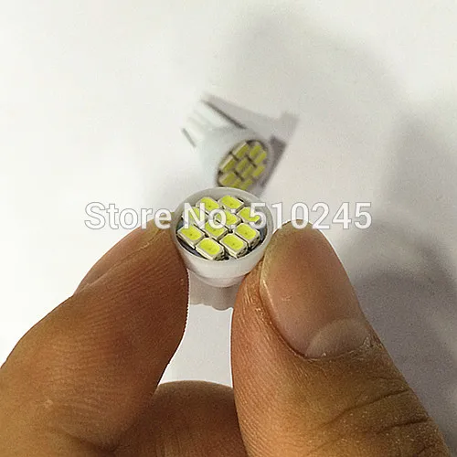 194 x Бесплатная доставка автомобисветодиодный светодиодные лампы 3020 W5W 10smd T10 10 LED