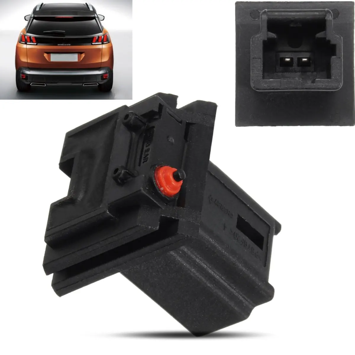 Черный микропереключатель багажника для Citroen C3 C4 Peugeot 206 307 308 407 6554V5|boot switch|tailgate boot