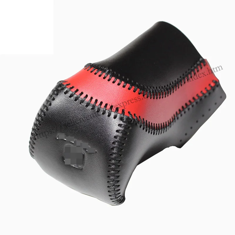 DIY натуральная кожа автомобильная оболочка рукоятки рычага переключения передач