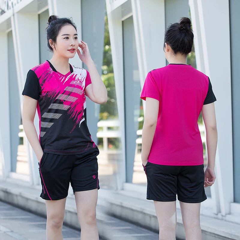 Новинка 2019 быстросохнущая футболка для бадминтона с бесплатным принтом мужчин и