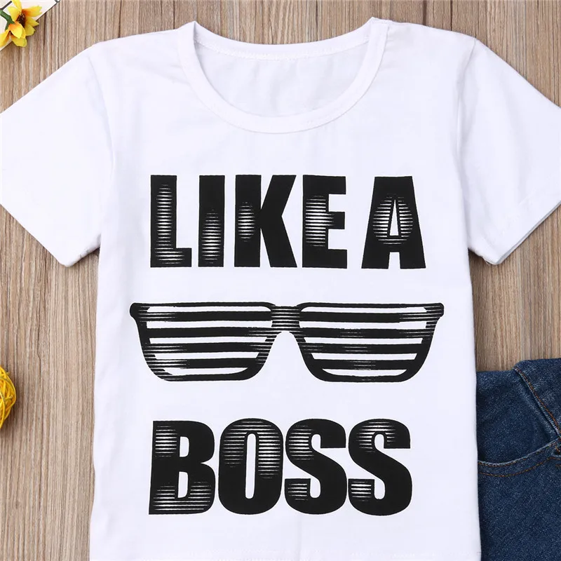 Детский спортивный костюм для мальчиков футболка с коротким рукавом и рваные