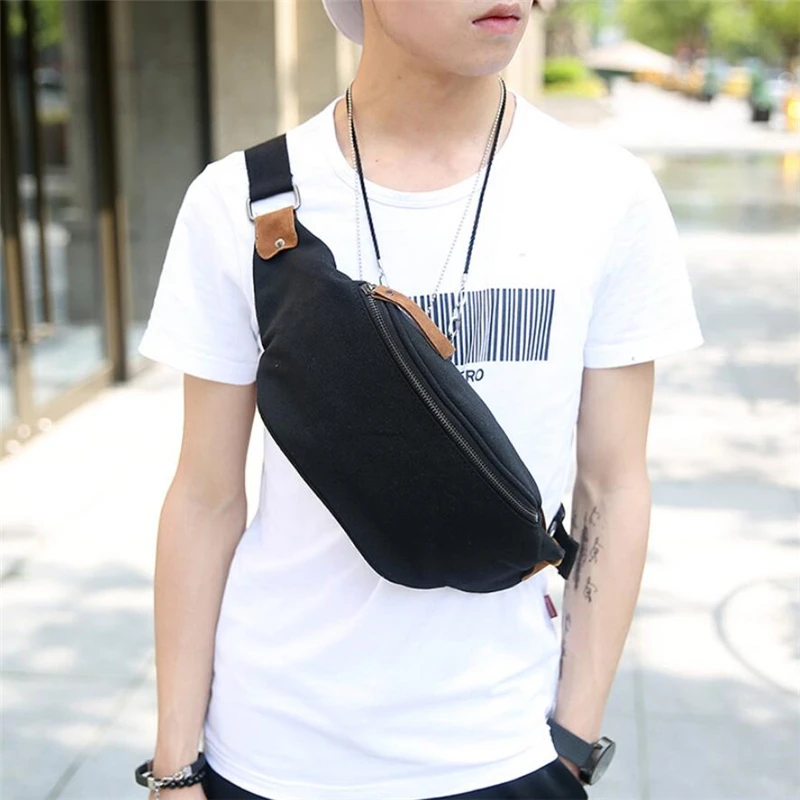 

2020 New Men's Fashion Chest Bag Casual Waist Pack High Quality Messenger Bag Vintage Crossbody Bags For Men