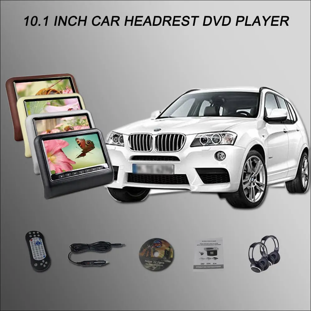 DVD-плеер BigBigRoad для BMW монитор подголовника автомобиля 2*10 1 HDMI USB SD | Автомобили и