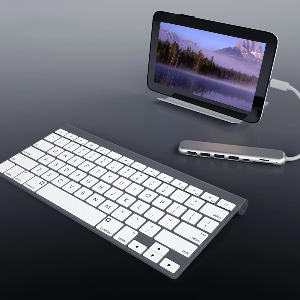 8 в 1 Алюминиевый сплав type c модный кардридер износостойкий адаптер зарядки HDMI